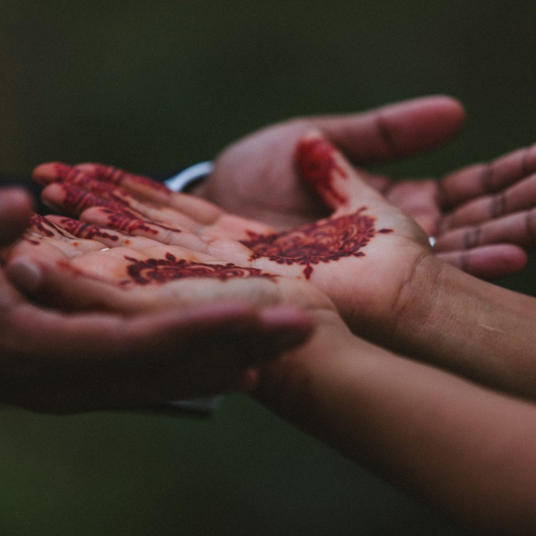 Hands with henna